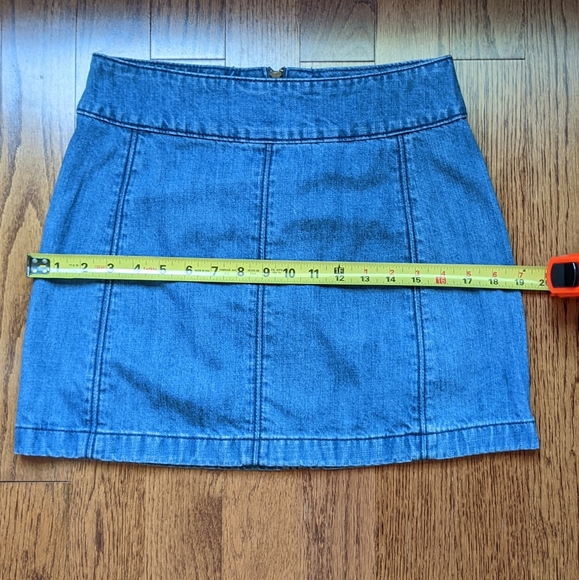 Free People Blue Denim Jean Skirt - Picture 9 of 10